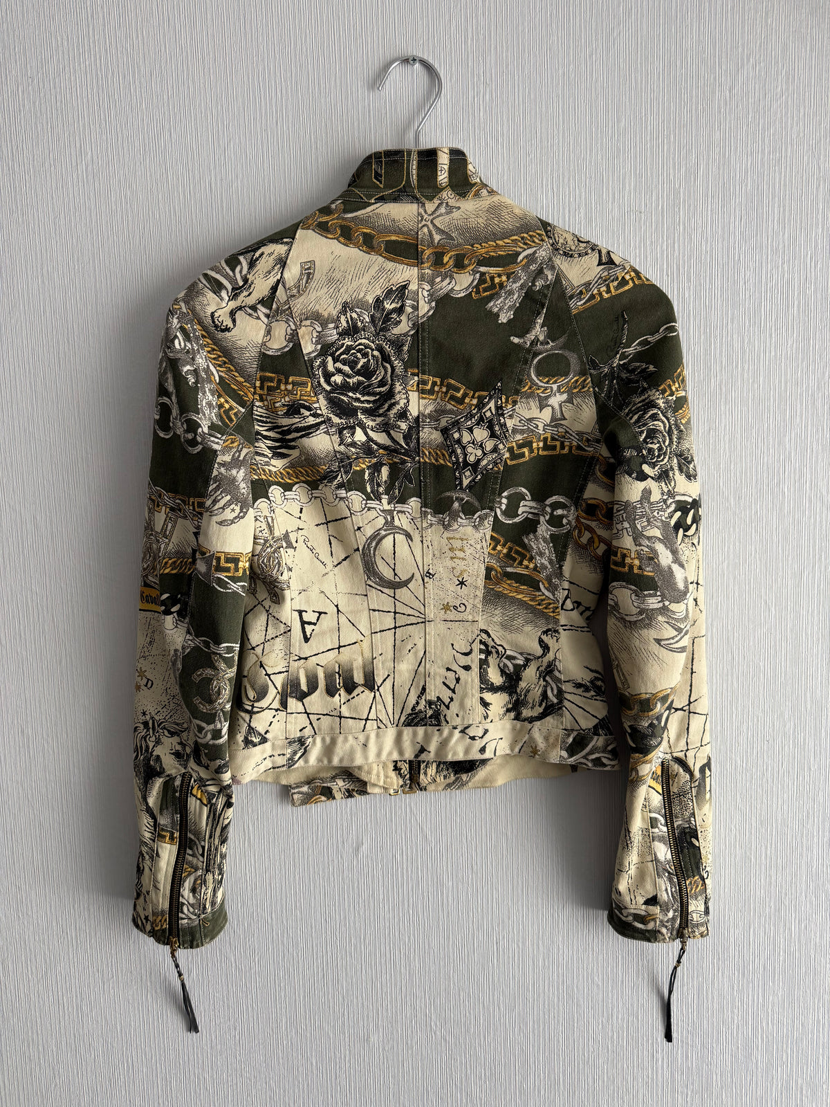 Roberto Cavalli Archive Fitted Moto Jacket