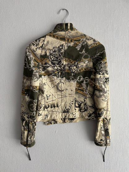 Roberto Cavalli Archive Fitted Moto Jacket