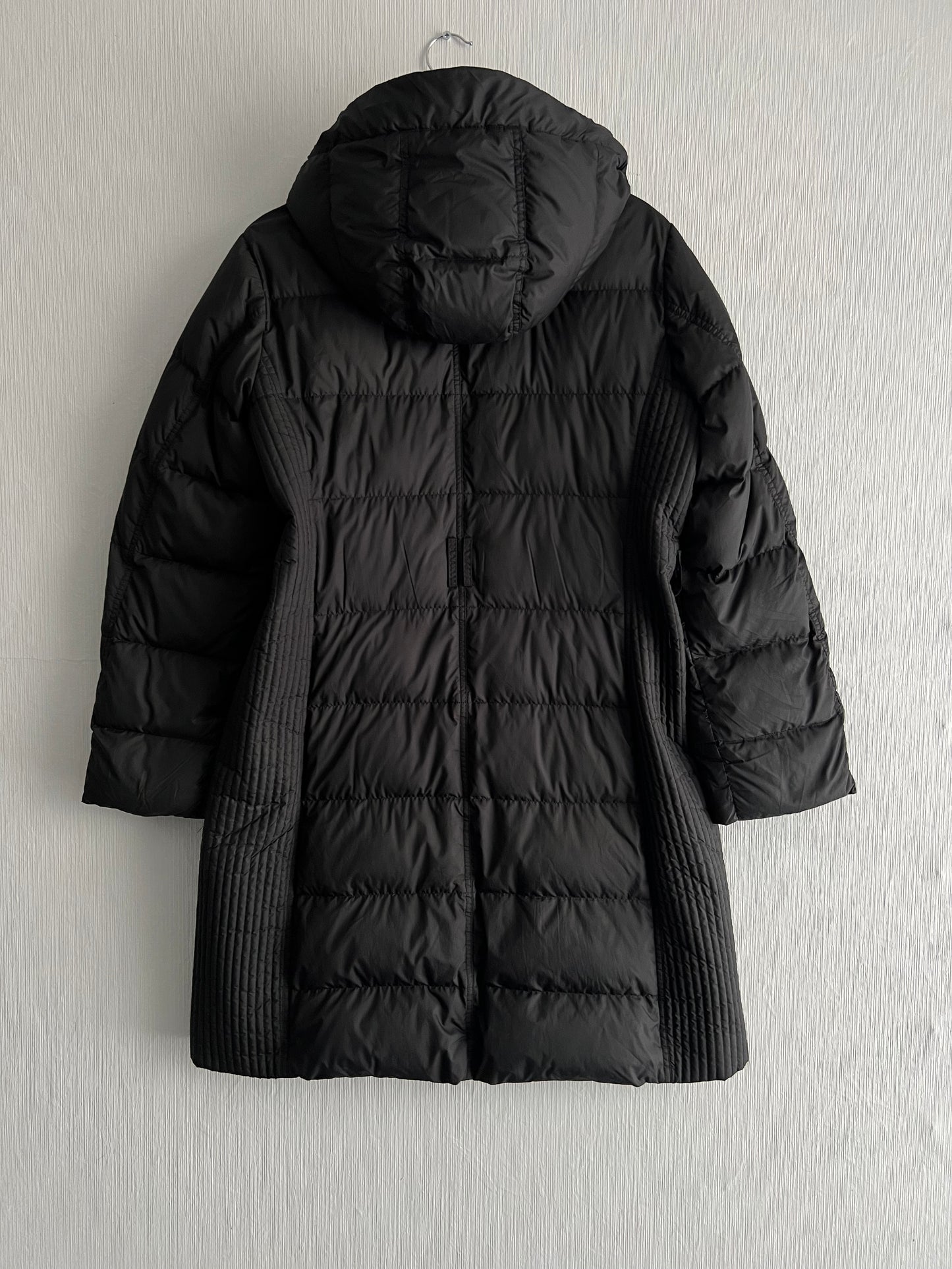 Burberry Down Puffer Long Coat Black Jacket