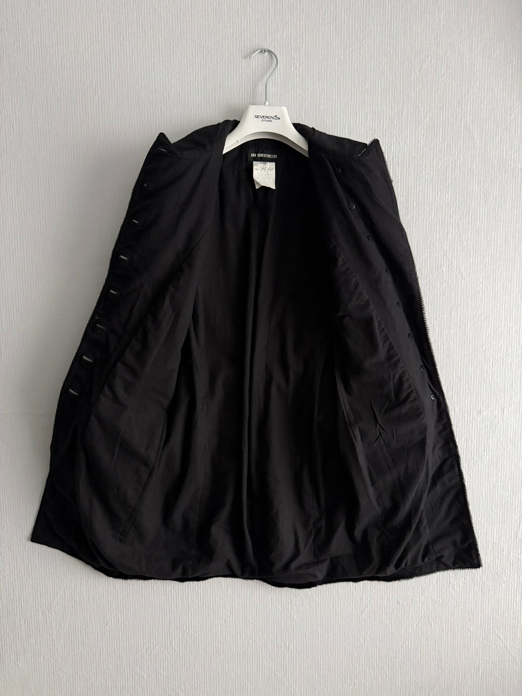 Ann Demeulemeester F/W 2004 Runway Sample Ponyhair Coat
