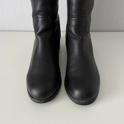 Prada Leather Moto Boots