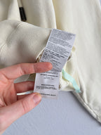 Off-White Cream Cropped Hoodie