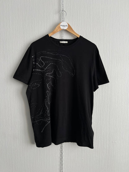 Versace Collection Mens Black Cotton T-shirt