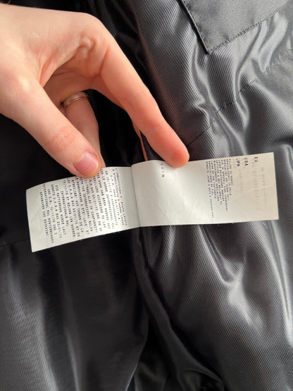 Stone Island AW10 Midnight Blue Leather Bomber Down Jacket