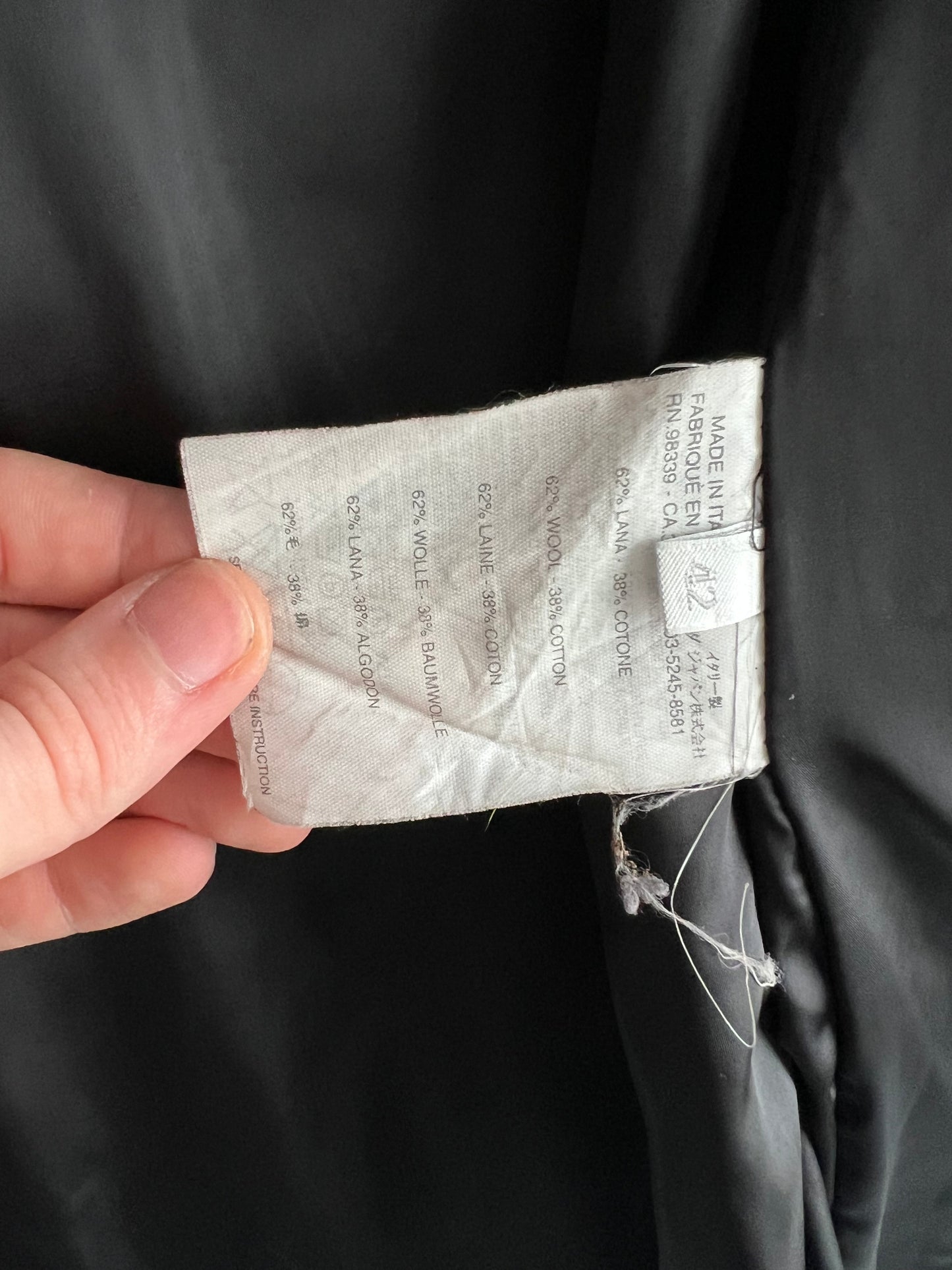 Miu Miu 00s Archive Wool Coat Bondage Belt