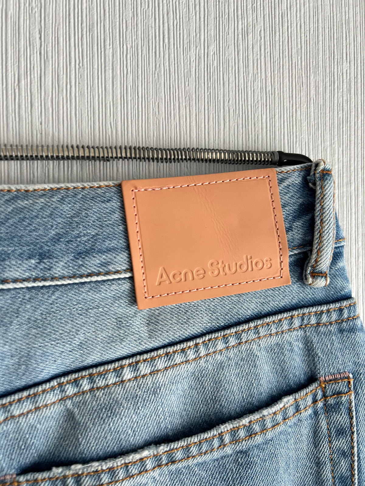 Acne Studios 2021F Light Blue Vintage Mens Denim Pants