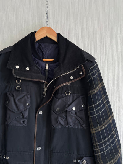 Louis Vuitton 2 in 1 Coat Multipocket Parka with Inner Down Puffer Jacket