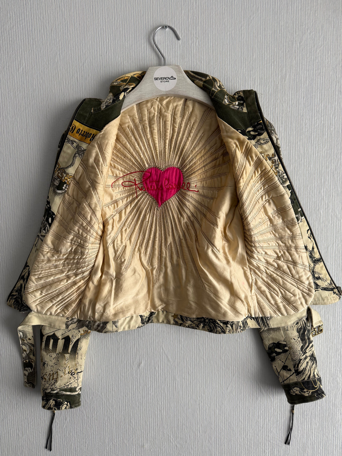 Roberto Cavalli Archive Fitted Moto Jacket