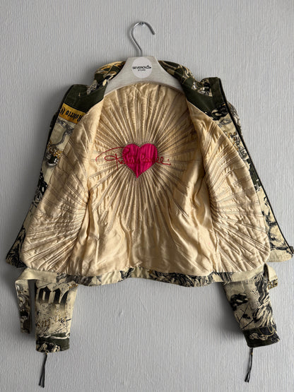 Roberto Cavalli Archive Fitted Moto Jacket