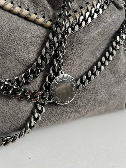 Stella McCartney Falabella Fold-Over Grey Tote Bag