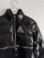Givenchy Short Down Jacket Cashmere Knit Hem