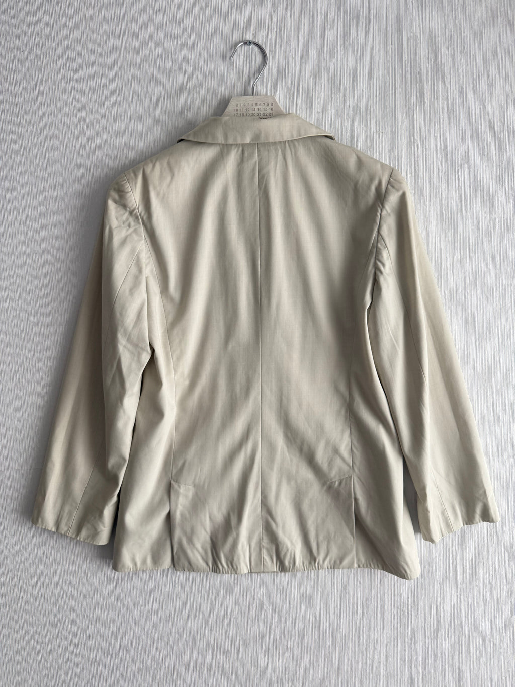 Chanel Beige Lightweight Wool Blazer