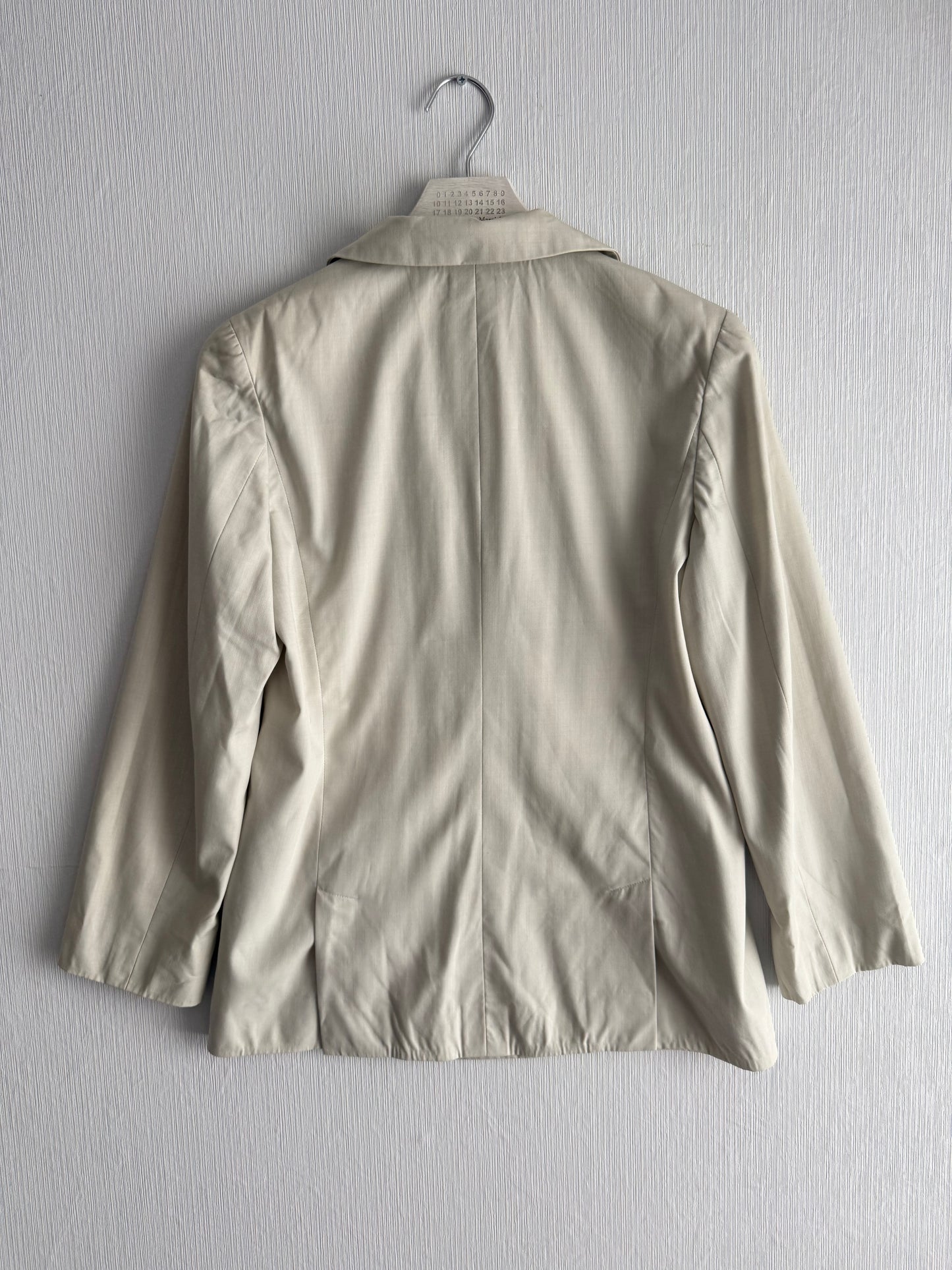 Chanel Beige Lightweight Wool Blazer
