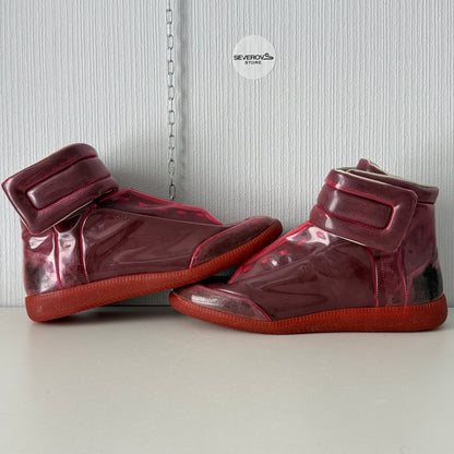 Maison Margiela Future High Top Red PVC Sneakers