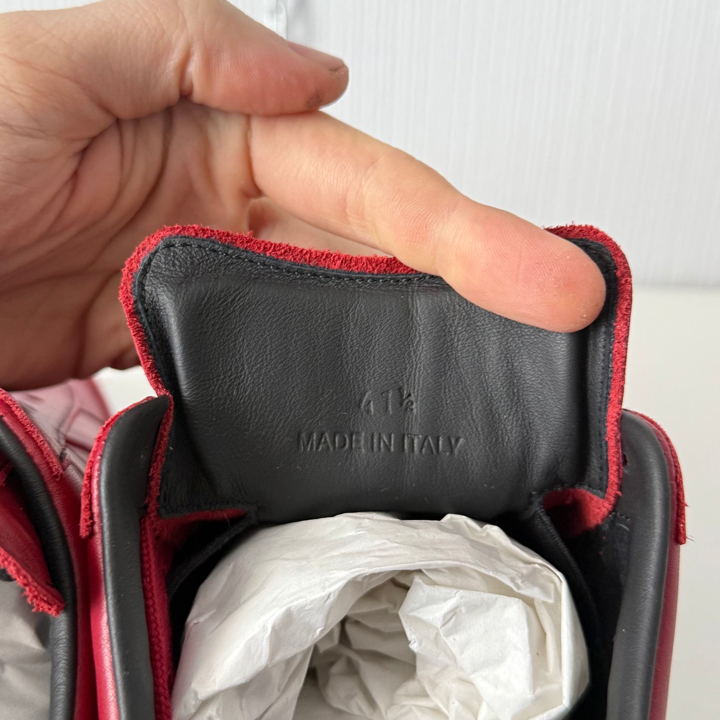 Maison Margiela Replica GATs Red Leather Sneaker