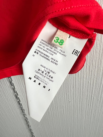 MARNI Bunny Cut & Sewn Red T-shirt