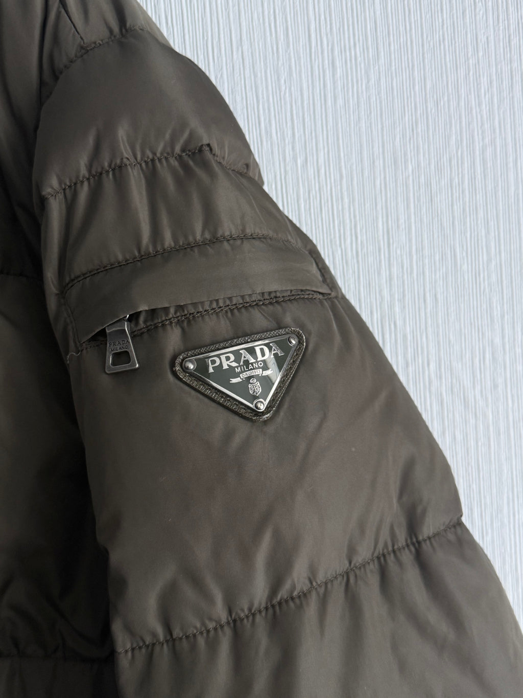 Prada Logo Down Mens Parka Jacket