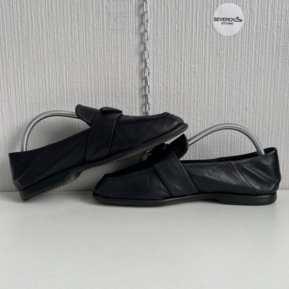 Prada Soft Nappa Black Leather Loafers