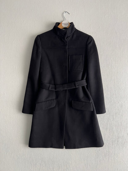 Miu Miu Navy Wool Coat
