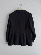 Chanel Bombay Timeless Tweed Blazer Jacket in Black Cotton