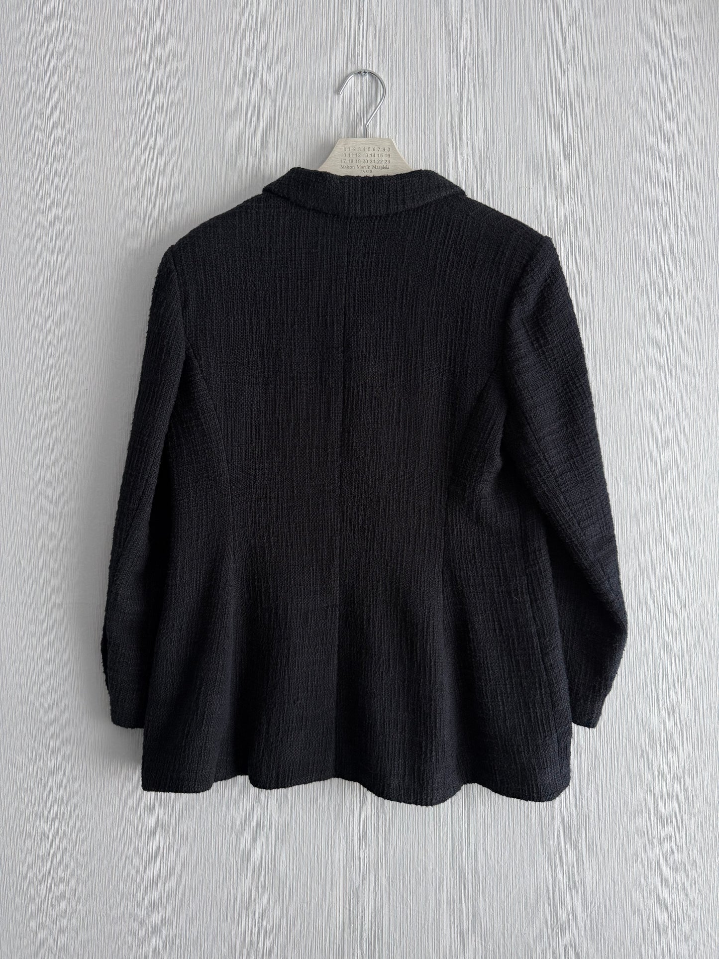 Chanel Bombay Timeless Tweed Blazer Jacket in Black Cotton