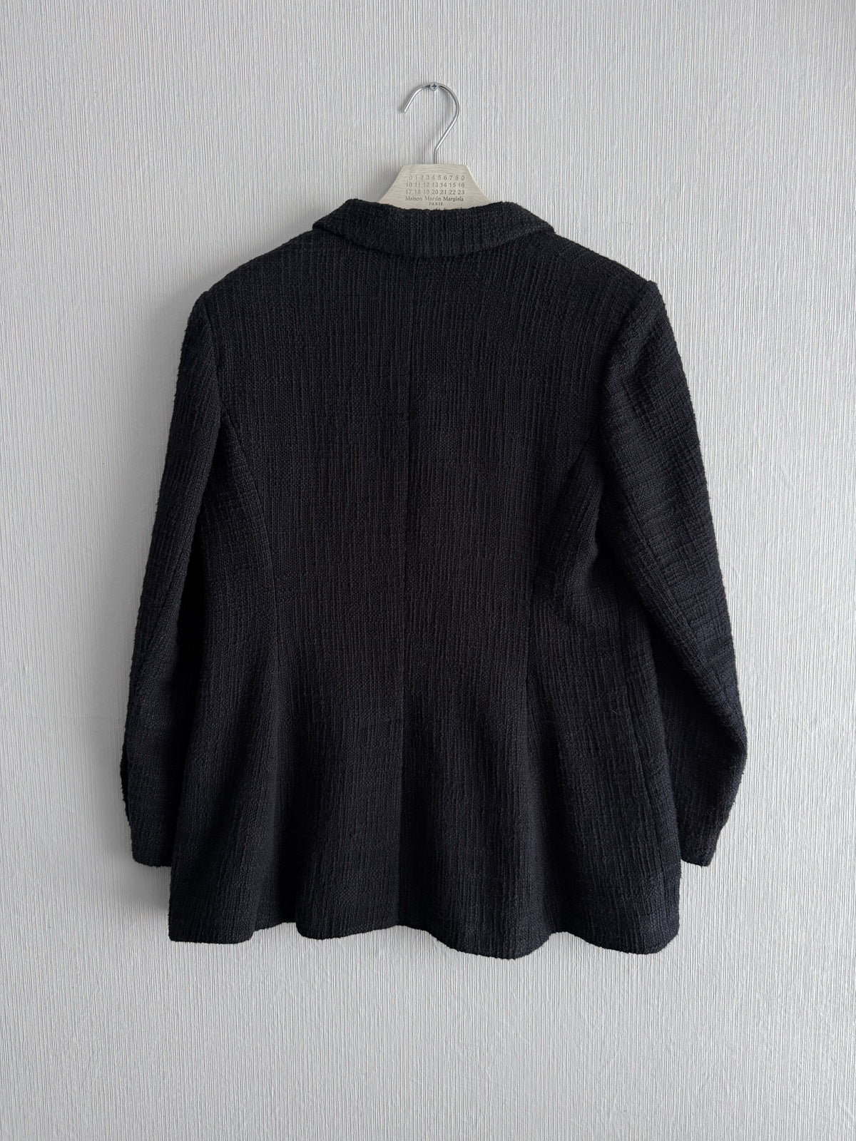 Chanel Bombay Timeless Tweed Blazer Jacket in Black Cotton