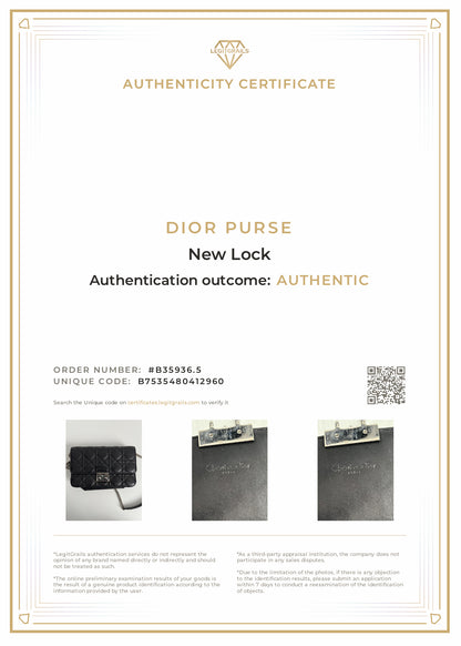 Christian Dior Black Cannage Quilted Miss Dior Clutch Bag