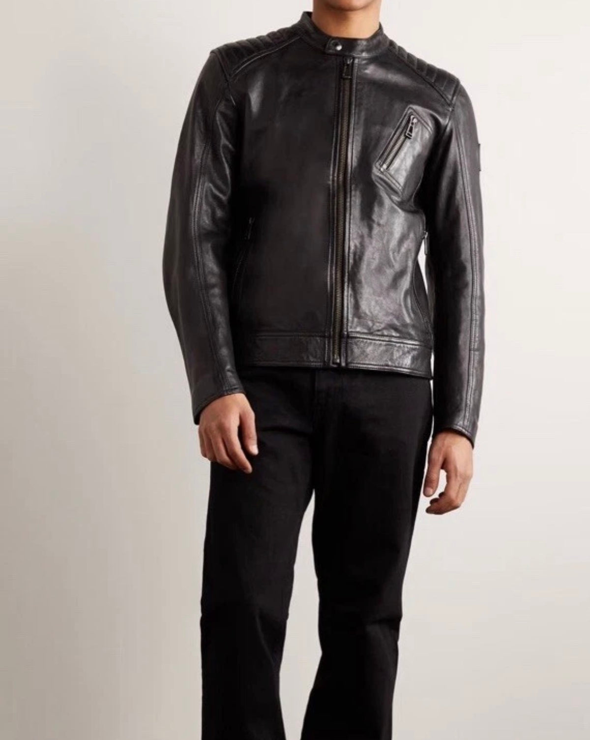 Barbour Triumph Racer Leather Jacket