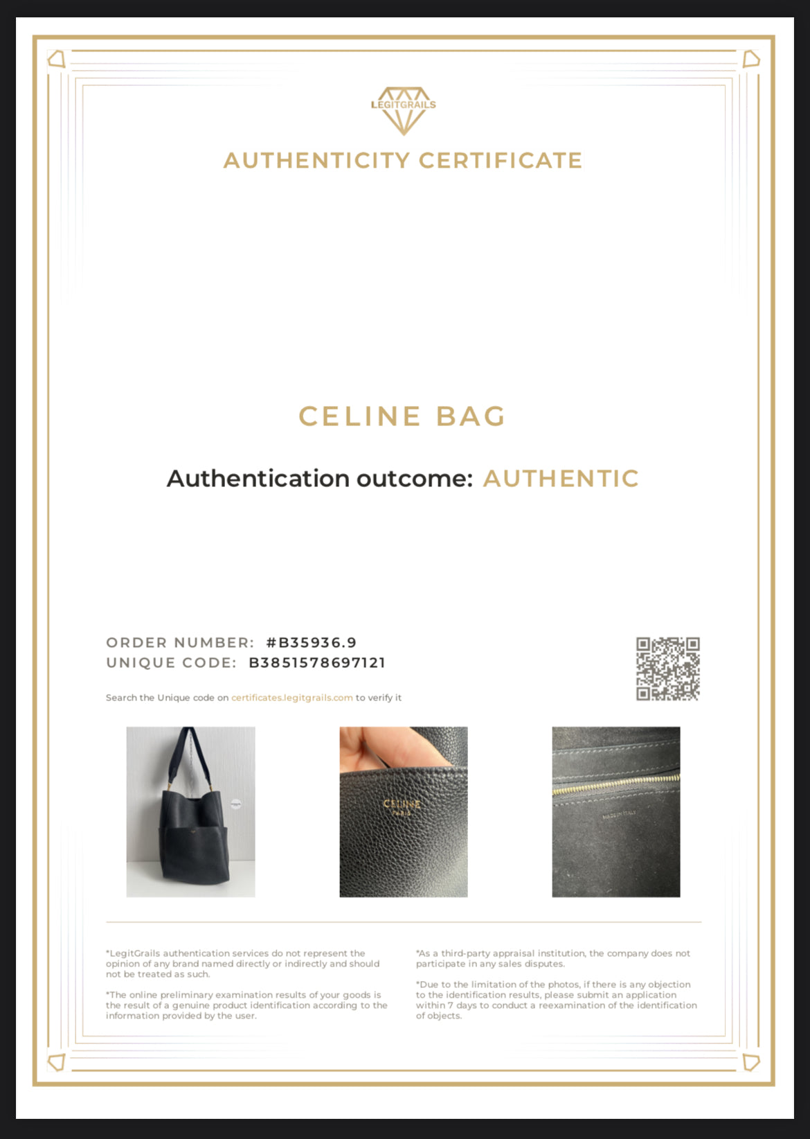 Céline Black Medium Seau Sangle Bucket Bag