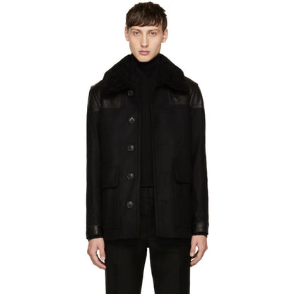 Burberry Black Wool Muswell Jacket