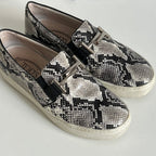 Tod's Women's Gommini Double T Snake Print Loafers