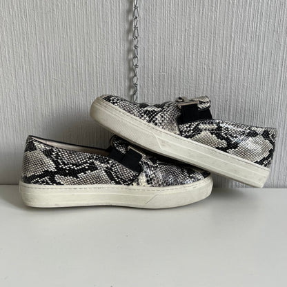 Tod's Women's Gommini Double T Snake Print Loafers