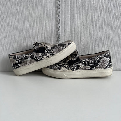 Tod's Women's Gommini Double T Snake Print Loafers