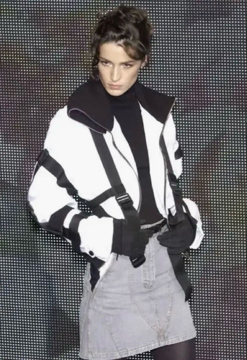 Dolce & Gabbana F/W2003 Runway Orange Nylon Parachute Jacket