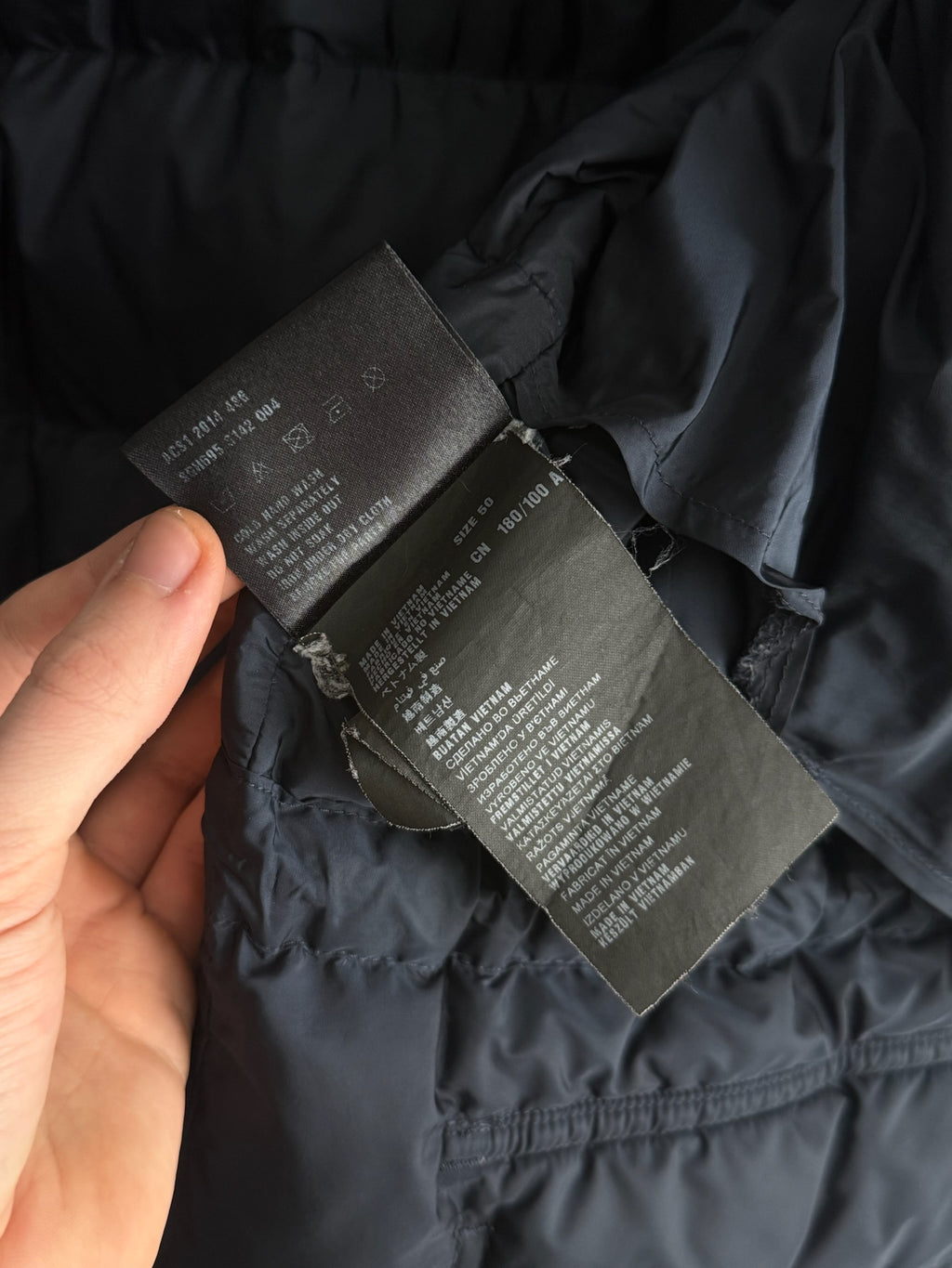 Prada Logo Down Parka Jacket with Real Fur