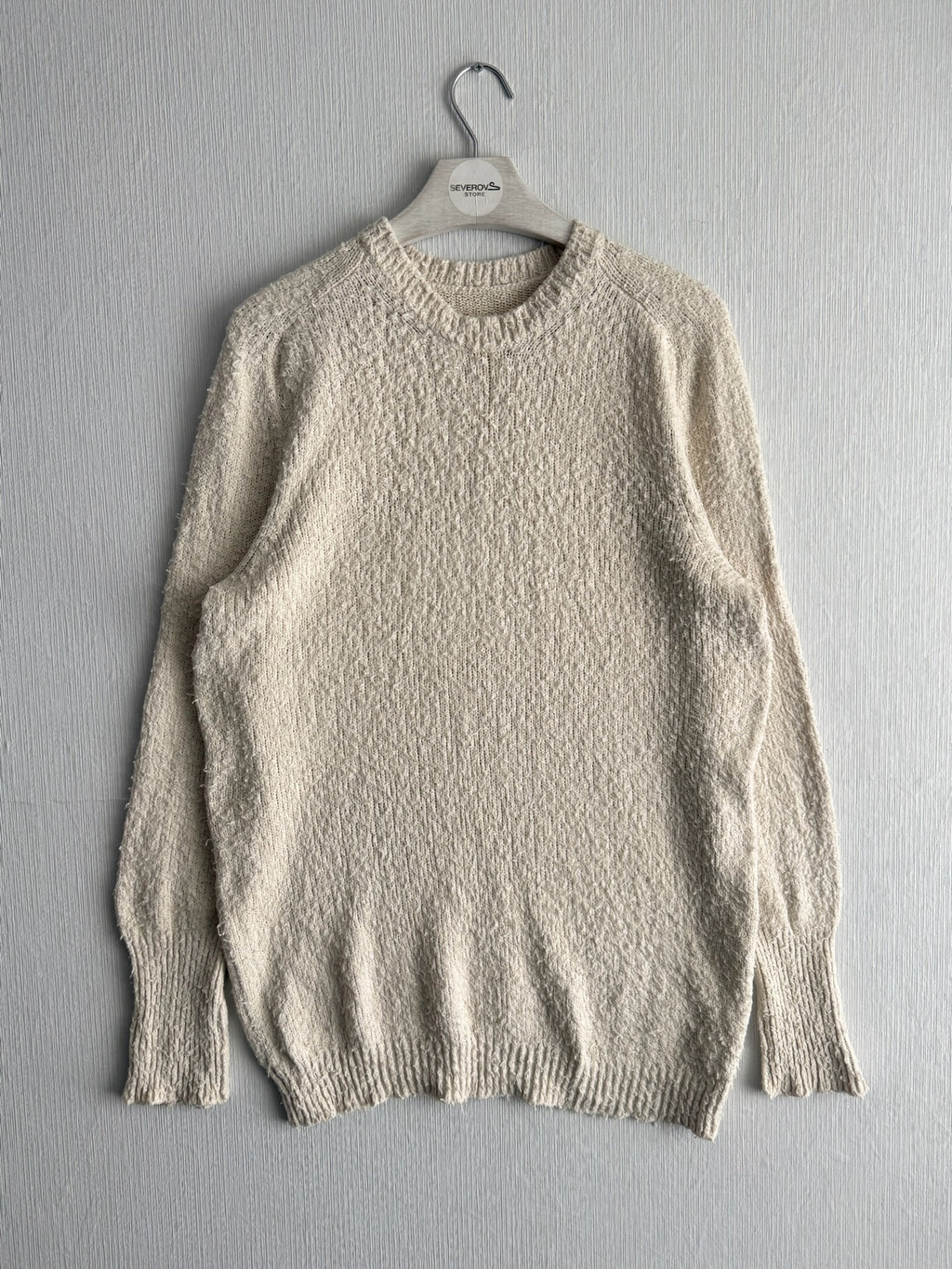 Maison Margiela Off-White Pilling Sweater