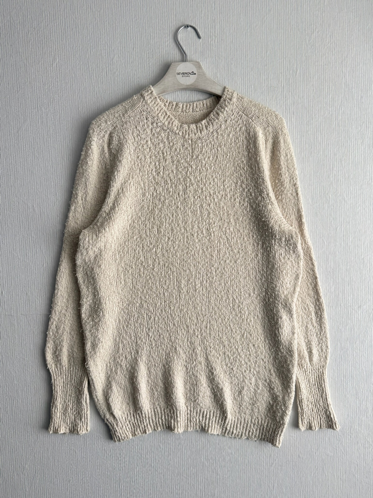 Maison Margiela Off-White Pilling Sweater