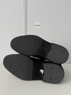 Maison Margiela Black Flock Treatment Ankle Boots
