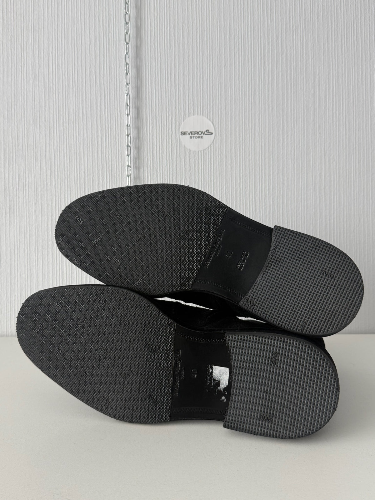 Maison Margiela Black Flock Treatment Ankle Boots