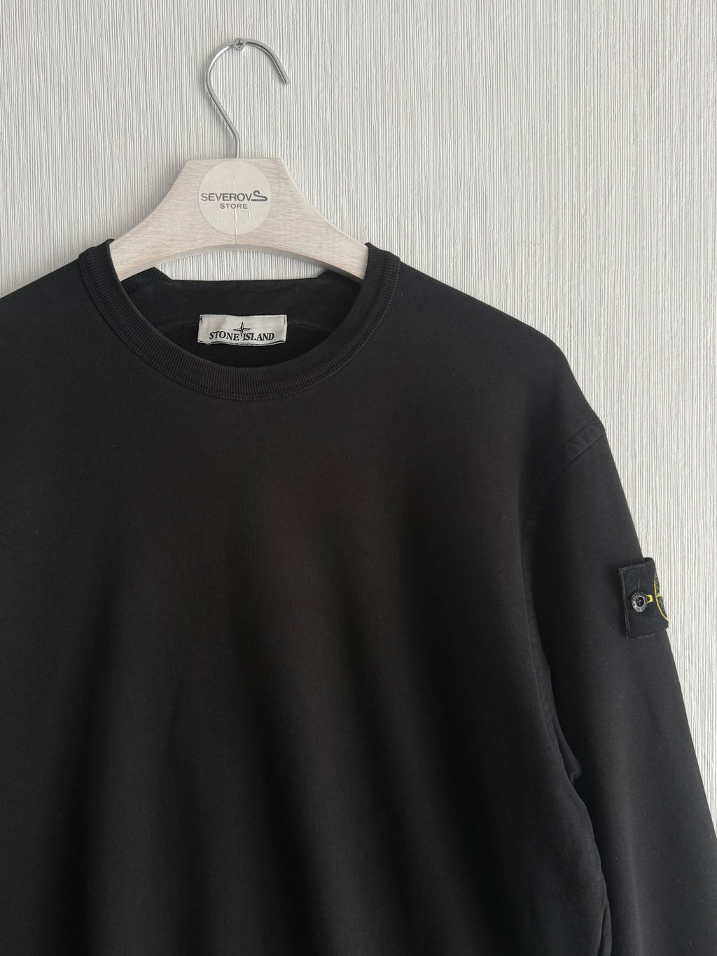 Stone Island AW22 Oversized Sweatshirt in Black