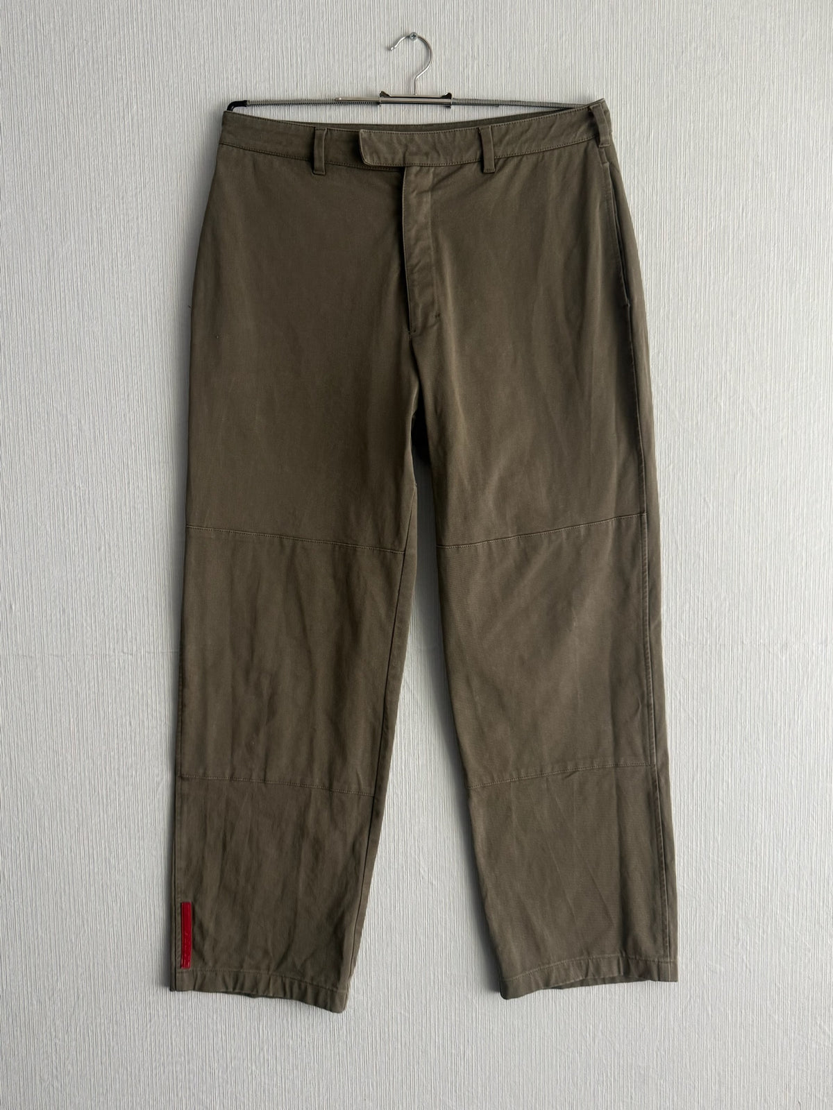 Prada Sport Red Tab Double Knee Trousers