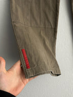 Prada Sport Red Tab Double Knee Trousers