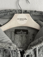Stone Island Shadow Project AW19 Grey Teddy Fleece Hoodie