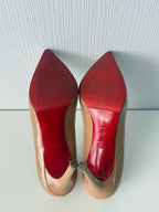 Christian Louboutin Pigalle 100 Nude Patent Calf Womens Pumps