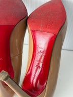 Christian Louboutin Pigalle 100 Nude Patent Calf Womens Pumps
