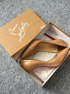 Christian Louboutin Pigalle 100 Nude Patent Calf Womens Pumps