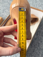 Christian Louboutin Pigalle 100 Nude Patent Calf Womens Pumps