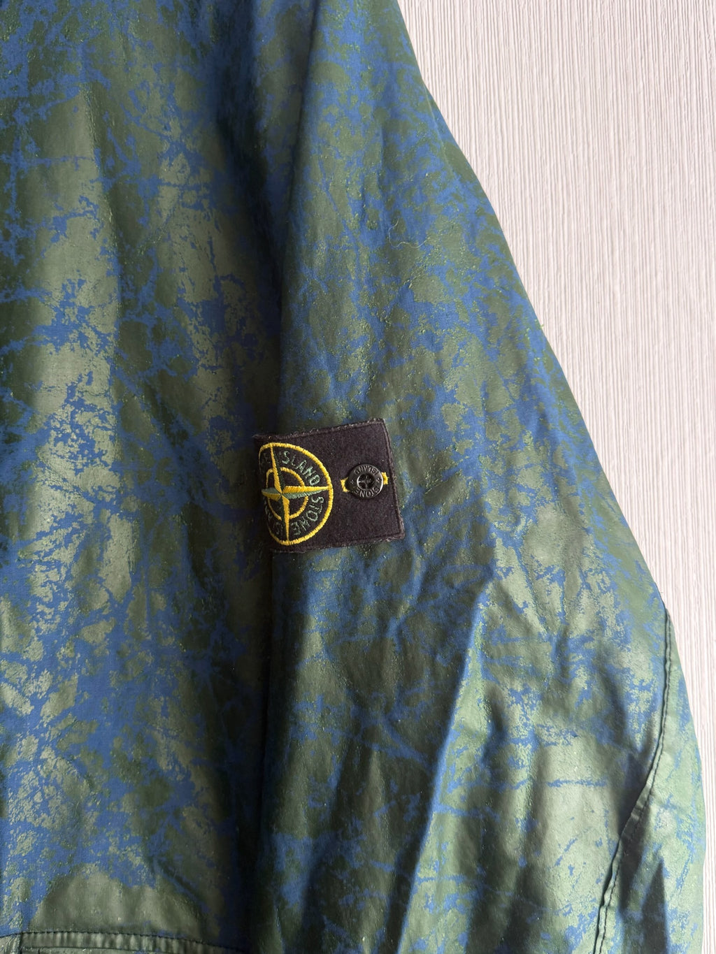 Stone Island AW04 Green Hooded Mens Raincoat
