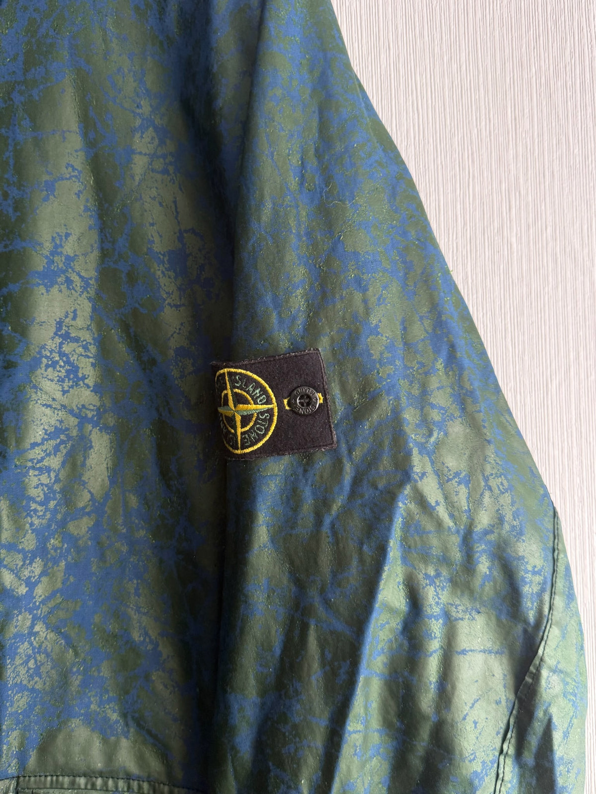 Stone Island AW04 Green Hooded Mens Raincoat