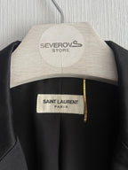 Saint Laurent Black Bow Detail Womens Mini Dress